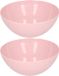 Plasticforte Plat - 2x stuks - D20 x H8 cm - kunststof - roze