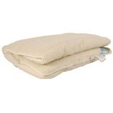 Snoozing Texel wol onderdeken - 2-persoons (140x220 cm) - wit - 100% wol
