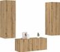 Maison Exclusive - Meuble TV, 3 pièces, Bois d'ingénierie chêne artisanal