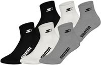Starter Quarter Socks - 6-pack - Grijs/Wit/Zwart - Maat 35/38