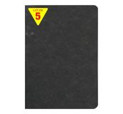 Clairefontaine 733101Cpack Collection Age Bag Notitieboek, A5, 14,8 x 21 cm, 96 pagina's, effen wit, papier 90 g, glanzend, ledernerf, 5 stuks