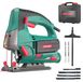 Merkloos Decoupeerzaag 800 W 6 snelheden Laserroute 3 m snoer