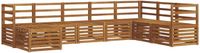 vidaXL Acacia Hout Hoek Loungeset 8-Persoons Naturel