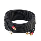 Amazon Basics RCA-audiokabel, cinch, 2 x mannelijk naar 2 x mannelijk, 7,5 m, antraciet