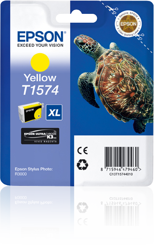 Epson Turtle T1574 Yellow single pack / geel
