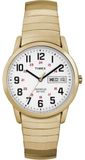 TIMEX Herren Armbanduhr, Modellnummer ty575790, Gehäuse in Gold, Zifferblatt in Weiß