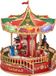 Merkloos Kersttafereel Carrousel met LED - Ø22,5 x 28 cm
