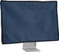 kwmobile beschermhoes monitor geschikt voor 27-28" Monitor - Computerscherm cover van linnen - Computer accessoires - PC scherm hoes in blauwgrijs