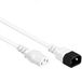 Allteq - C13 naar C14 apparaatsnoer - Verlengkabel - 2 meter - Wit