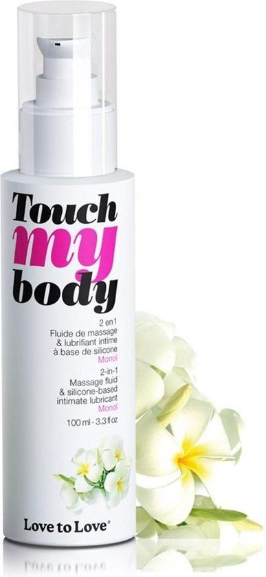 Love to Love Touch my Body Glijmiddel en massageolie Tropische Jasmijn 100 ml - Rood