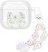 BeiJingLiangPinJiaZuoKeJiWenHuaFaZhanYouXianGongSi Housse de protection transparente pour AirPods 4e génération avec porte-clés, design nœud 3D, antichoc et anti-rayures