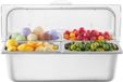 VEVOR Serveercontainer Catering Kruidendispenser 4 X 1/4 Containers met Deksel