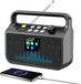 Unyqoos Radio portable numérique avec longue durée de vie de la pile et connectivité Bluetooth