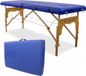 Mobiclinic CM-01 Basic - Massagetafel - Hout - Opvouwbaar - Draagbaar - 180x60 cm - In hoogte verstelbaar - Blauw