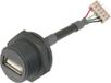 ASSMANN WSW A-USB-APFS Connecteur USB 2.0 - IP67 Bus, USB A-bus encastrable sur fiche 5 broches. 1 pièce(s)