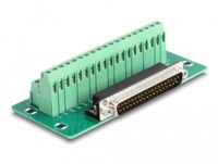 Delock D-Sub 37 pin male to Terminal Block for DIN rail