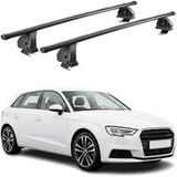 Omac Barres de toit transversales en acier pour Audi A3 8v Sportback 2012-2020
