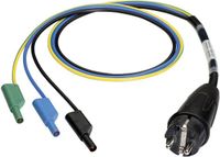 Benning 044142 Meetadapter Randaarde stekker - Banaanstekker 4 mm Zwart, Blauw, Groen, Geel