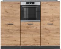 Vicco R-Line Keukenblok – 180 cm zonder werkblad Eik goud/antraciet
