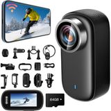 Caméra de casque - 4K - 150° grand angle - Wi-Fi - Ip65 - Écran