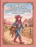 Cowboy Boots & Hats Coloring Book