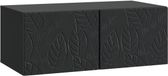 vidaXL Wandmontage TV-kast 59,5 x 41 x 30 cm Zwart Bewerkt hout