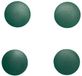 MAUL Magneet MAULsolid rond 4 stuks 1,5 kg kunststof Ferriet bruchsicher Ø 3.8 x 1.25 cm groen