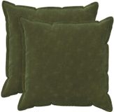 vidaXL - Kussensloop - 2 pcs - HOUTEN - Groen - 65 x 65 cm - Microfiber Fleece