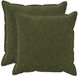 vidaXL - Kussensloop - 2 pcs - HOUTEN - Groen - 65 x 65 cm - Microfiber Fleece