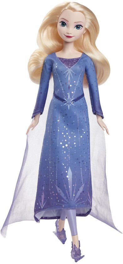 Mattel Disney Frozen Schaatsende Elsa Modepop met schaatsen en schoenen