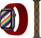Wigento Apple Watch Series 1 + 2 Ultra 49mm, 9 / 8 / 7 45 / 6 SE 5 4 44 / 3 2 1 42mm - Vervangende nylon horlogeband