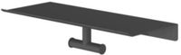 Hotbath &More Shelves - Dubbele Handdoekhaak - Voor Planchet - Geborsteld Zwart
