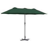 VidaXL Tuinparasol Groen 370 x 197 x 239 cm