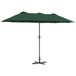 VidaXL Tuinparasol Groen 370 x 197 x 239 cm