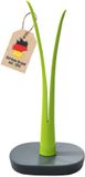 Intirilife Keukenrolhouder in blad-look, keukenrolhouder, op voet, antislip, hoogte 32,5 cm, groen