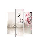 Homemania Wandafbeelding, vogels, 3-delig, dieren, woonkamer, slaapkamer, meerkleurig, 57 x 0,3 x 60 cm, HM203MDF283, MDF