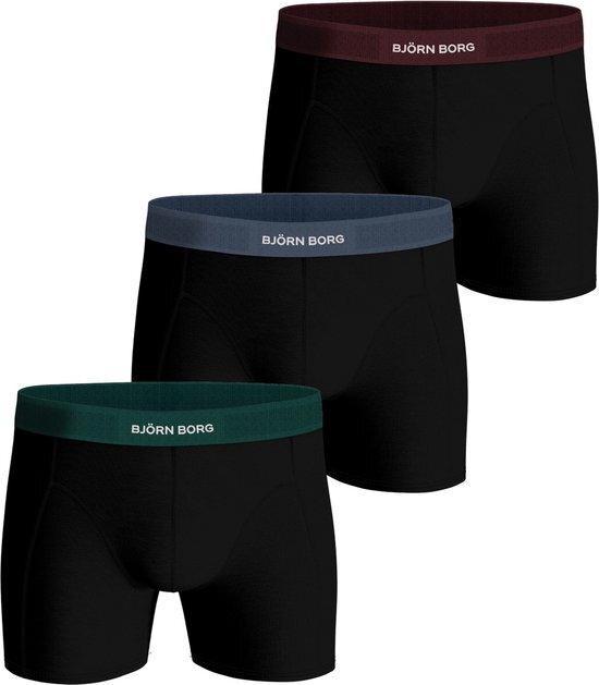 Bj&#246;rn Borg Cotton Stretch boxers - heren boxers normale lengte (3-pack) - multicolor - Maat: S