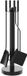 vidaXL 5-delige openhaardgereedschapset 18x56 cm staal