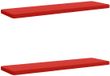 vidaXL - 2-delige - Bankkussens - VUGHT - 2 - st - 100% - Polyester - Rood