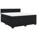 vidaXL Boxspringbed met matras, fluweel, zwart, 180x200 cm