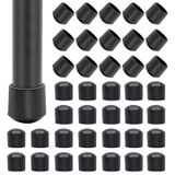 Dup 40 pcs. Chaussures rondes pour chaises / pieds de table - 14mm