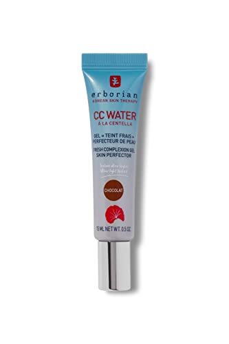 Erborian Erborian - Cc Water Met Centella Asiatica - Huid Perfecting Gezichtsverzorging Met Hyaluronzuur Voor Een Verse Teint, Kalmeert En Hydrateert - Koreaanse Cosmetica - Cc Water Chocolate Shade - 15 Ml