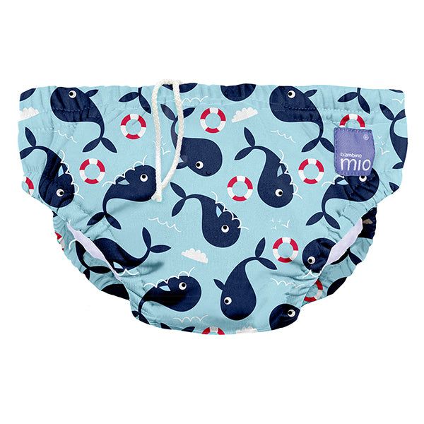Bambino Mio Wasbare Zwemluier - Walvis Kade - S (5-7 kg)