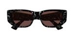 Gucci GG1959S Lunettes de soleil femme œil de chat havane marron 53mm