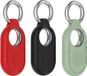Telestore 3-pack - Samsung Smarttag 2 Keychain Case - Silicone - Black, Red, Green