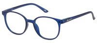 Montana Eyewear MRC2B leesbril met clip-on zonnebril +3.50 - Rond montuur - Blauw