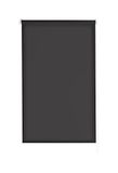 Estoralis Dracarys Rolgordijn met modern design, zonder boren, ondoorzichtig, glad, kleur, antraciet, 90 x 180 cm (b x h), stofgrootte 87 x 175 cm, voor ramen en deuren