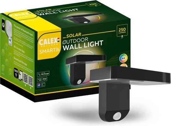 Calex Smart Outdoor Solar - Wandlamp