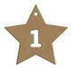 24 sterren adventskalender – 6 mm PEFC 100% gecertificeerd – kerstdecoratie van hout