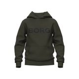 Björn Borg Essential 3 Hoodie Jongens Trui Met Capuchon Kinderen - Forest Night Groen - Maat 134-140